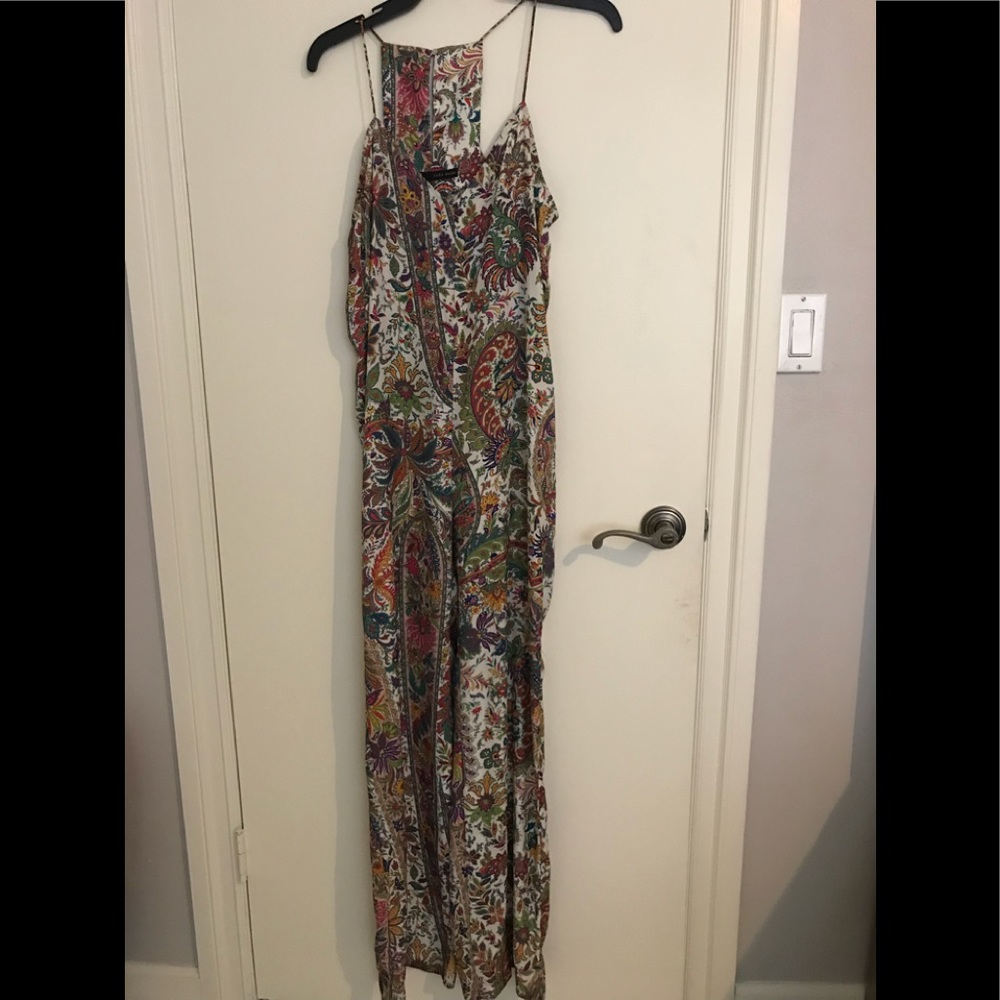 Wide legged romper